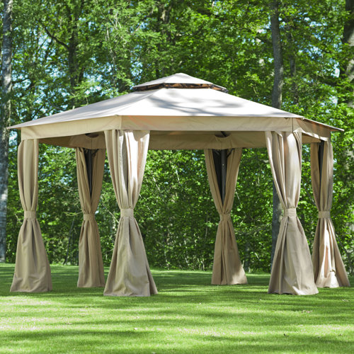 Garten Living 4 m x 4 m Pavillon aus Aluminium | Wayfair.de